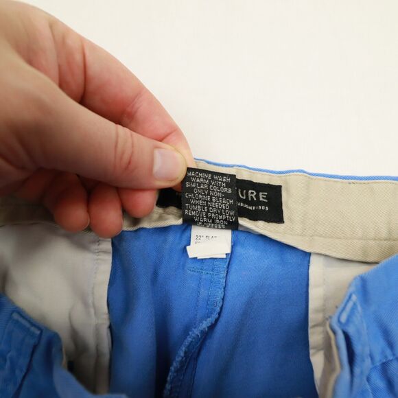 STRUCTURE Men's Sky Blue Flat Front CHINO Shorts Size 34 - Picture 4 of 10